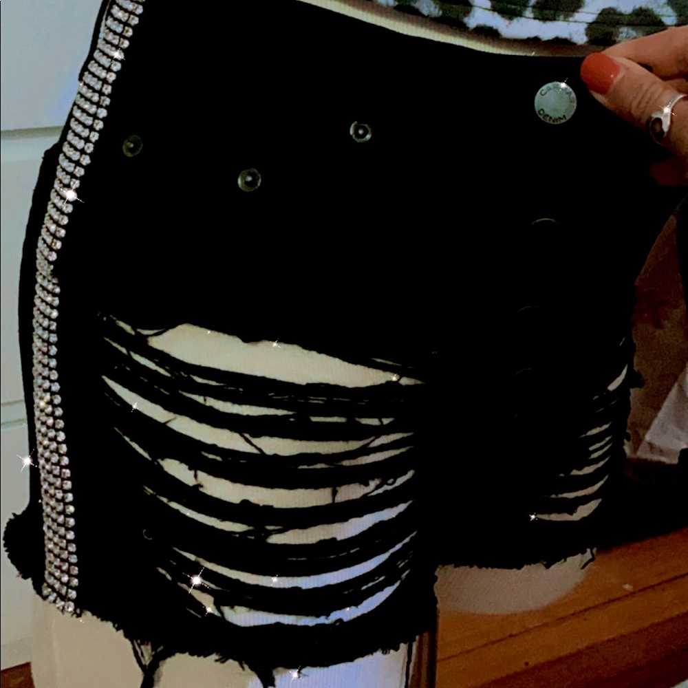 Carmar Shorts with Rhinestone Detail!